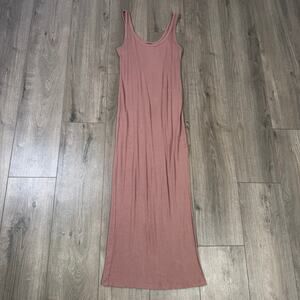 Forever 21 Ribbed Bodycon Side Slit Midi Dress US Women's S